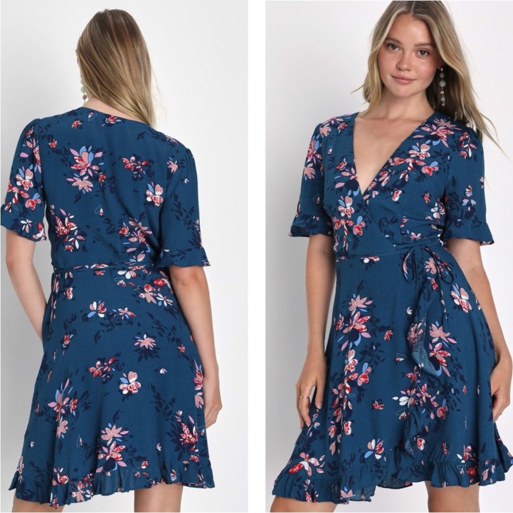 Blue Floral Lulu’s Dress